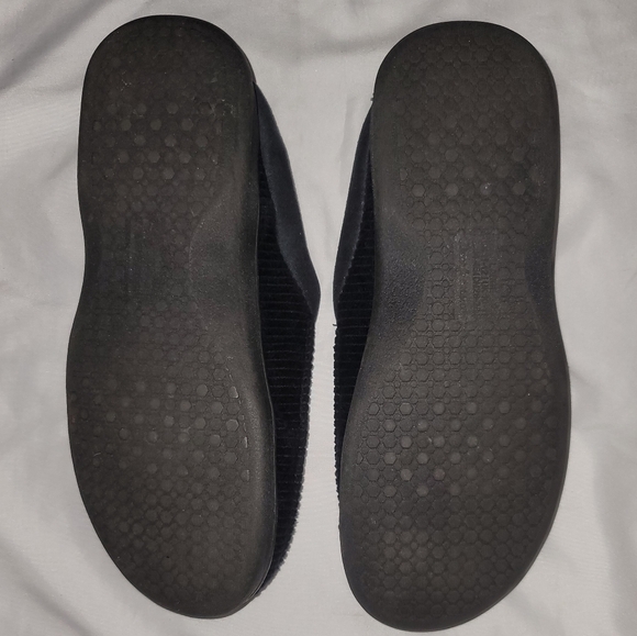 Dearform black corduroy memory foam slippers Sz 11-12 - Picture 7 of 8